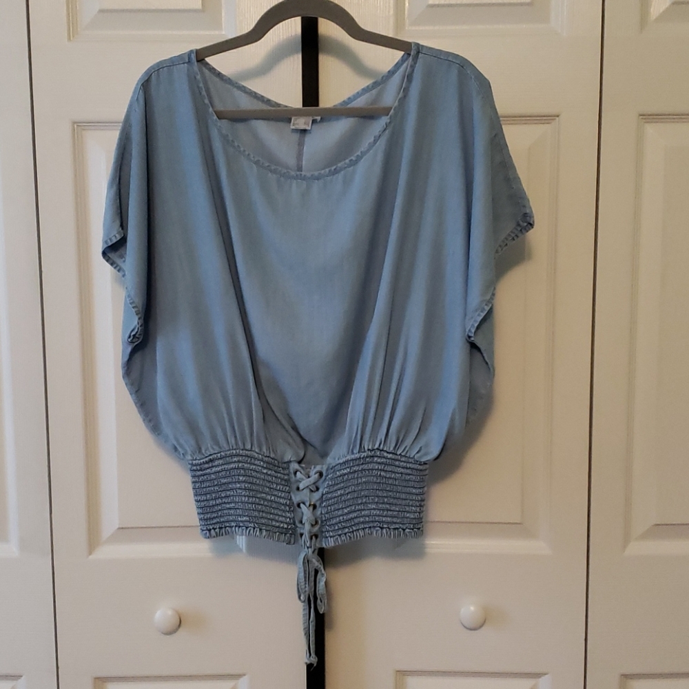 Venus Gathered Tie Waist Blouse